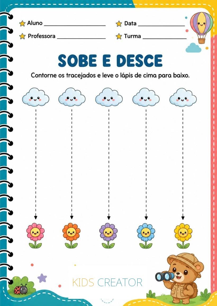 Atividade de traçado e coordenação